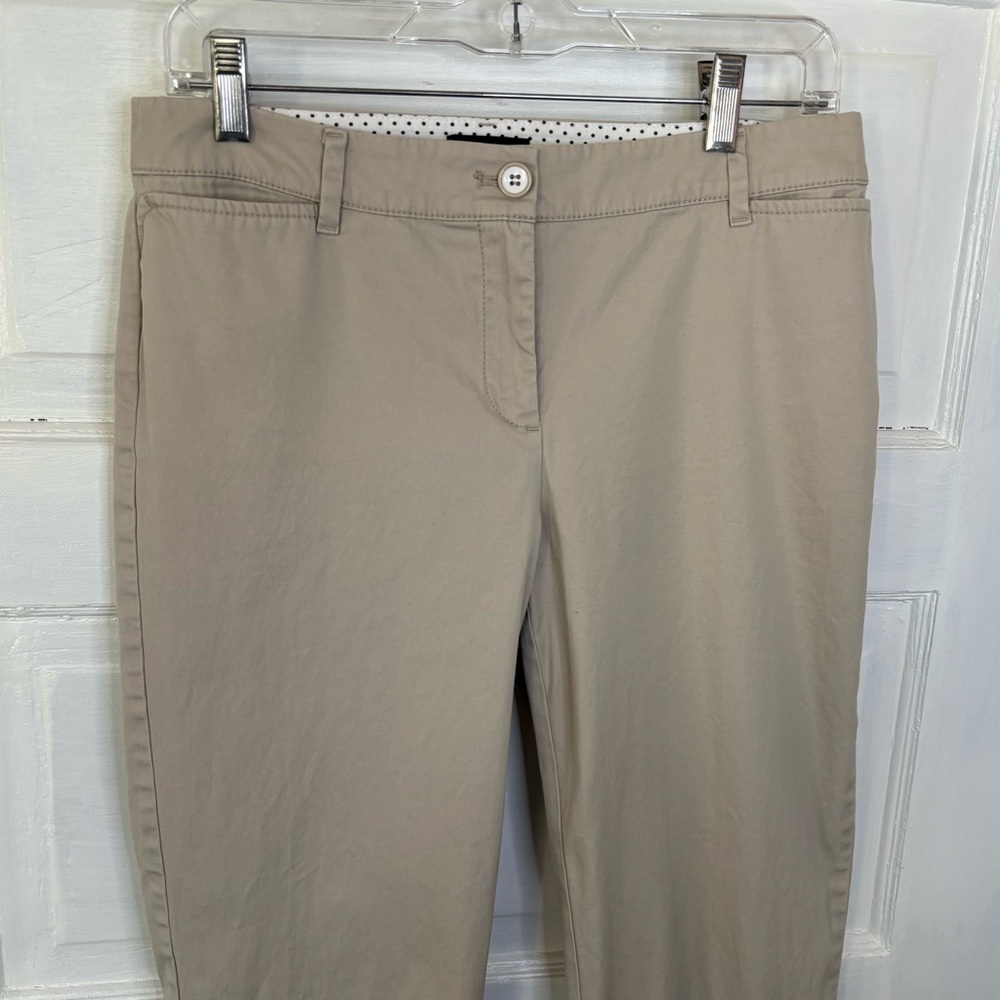 Talbots Beige Perfect Crop Pant